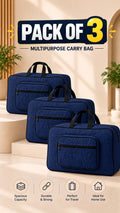 Quilted travel bag, storage organizer. Image 9 of 13.