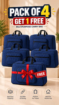 Signature quilted travel bag, storage organizer, stylish luggage, interior compartments, product shot.