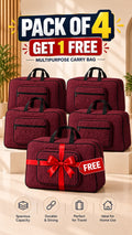 Signature Quilted Travel Bag, Storage & Organizer - beige, spacious, for essentials. Image 10 of 13.