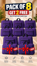 Quilted storage travel bag organizer tote, perfect for toiletries & cosmetics. Image 12 of 13.