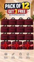 Signature quilted travel bag, storage & organizer, open, showing interior compartments. Image 13 of 13.