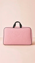 Image 4: Signature Ease quilted storage & travel bag, black with elegant stitching, shown open.