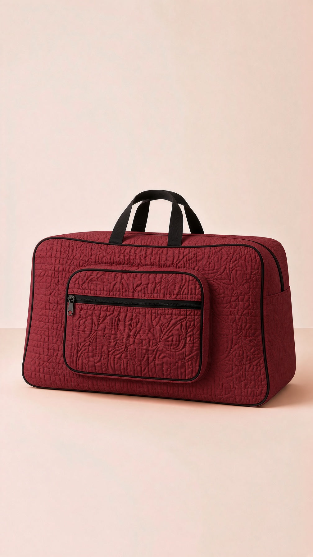 Signature Quilted Travel Bag, storage organizer, stylish luggage, first image