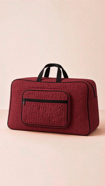 Signature Quilted Travel Bag, storage organizer, stylish luggage, first image
