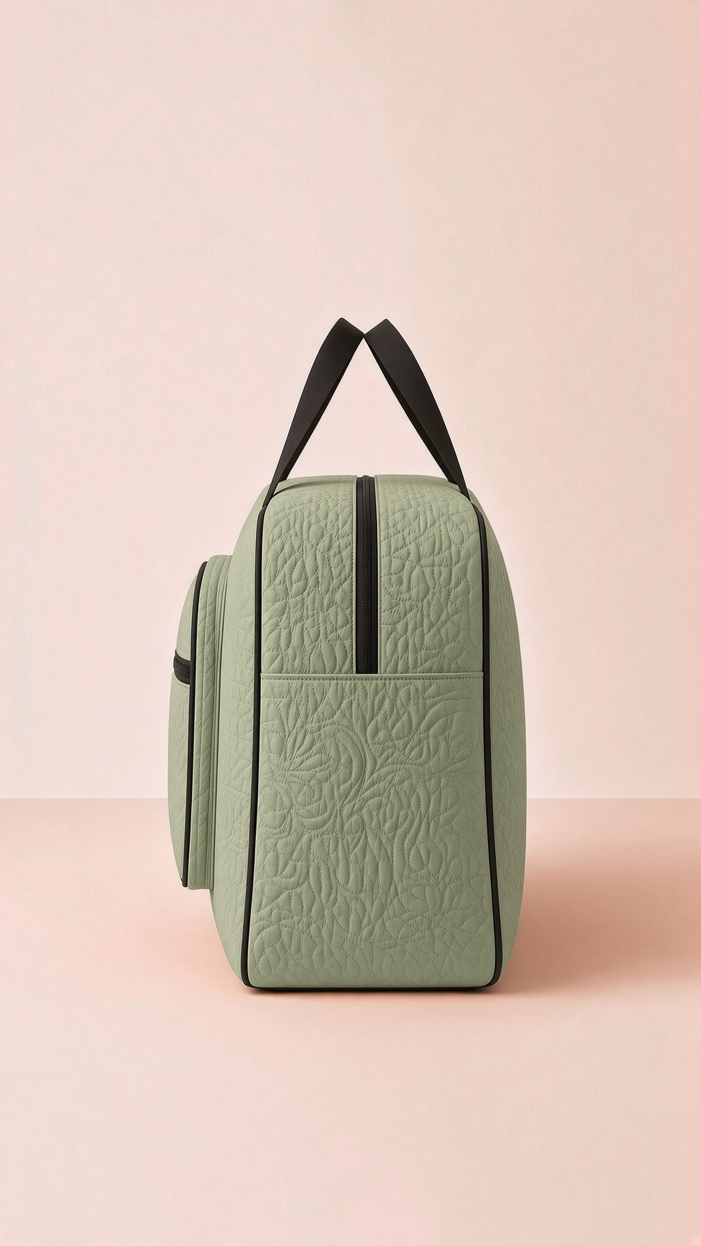 Signature quilted travel bag, storage & organization tote. Padded, multiple compartments. Image 4 of 13.