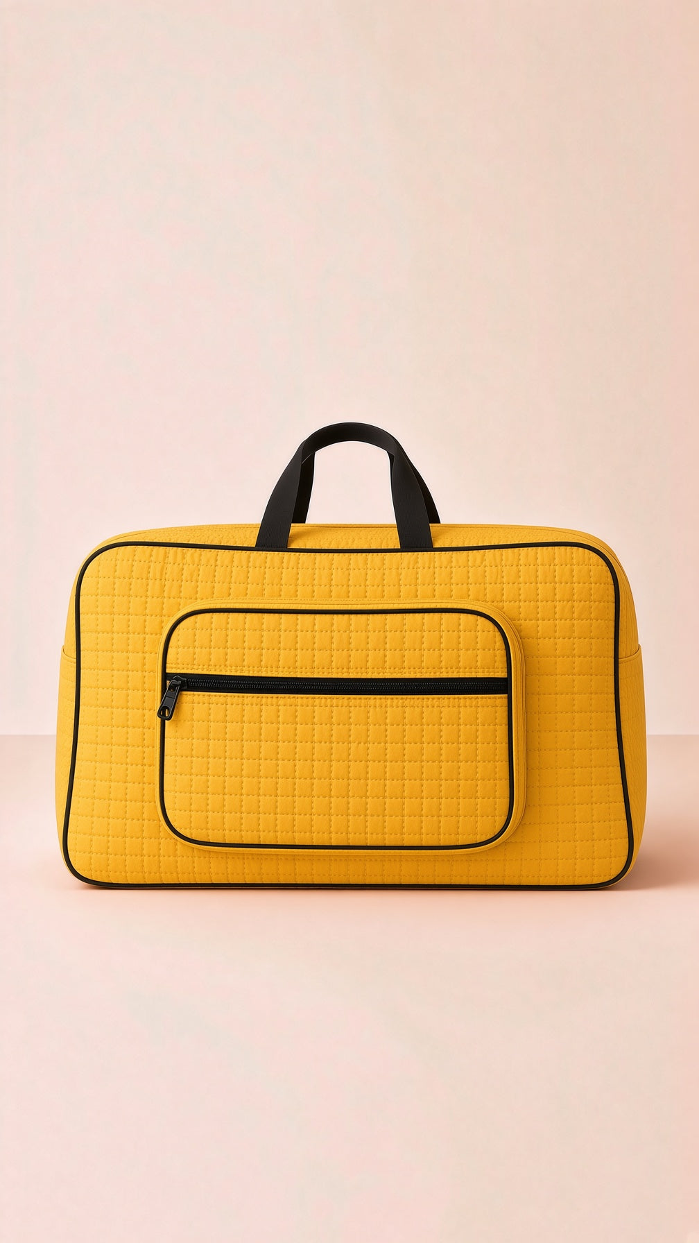 Stylish Quilted Travel Tote, spacious storage bag for essentials. Image 3 of 13.